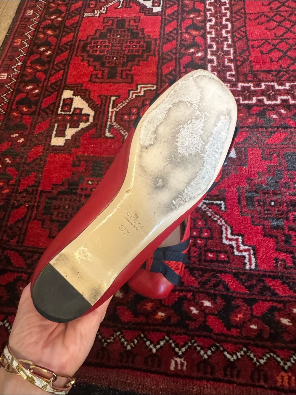 Gucci Bow Flats 37.5 - Picture 5 of 5